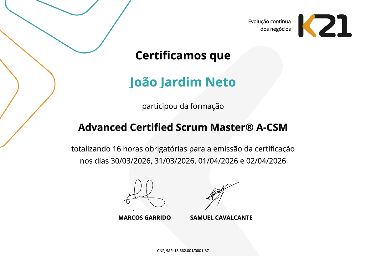Certificado K21